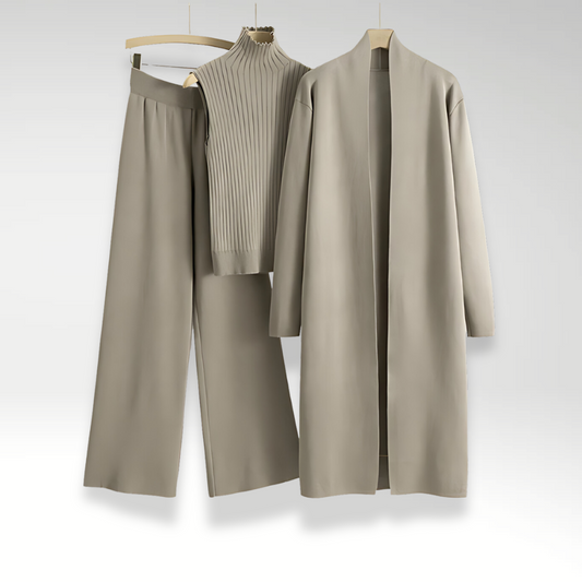 Ensemble trois pièces en maille Luxe