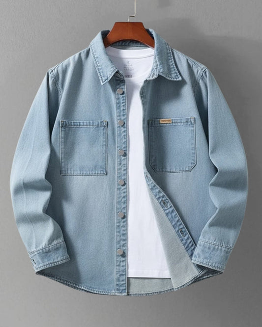 Chemise ample en denim