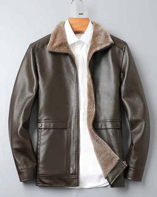 Veste en cuir vintage